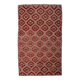 Burgundy & Red Stars Pattern Kilim Rug, 188x309Cm