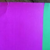 Lithographic poster Air France - India signed Georges Mathieu 1969