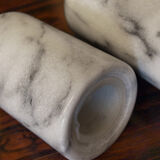 Salt and pepper shaker in Carrara marble