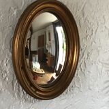 Miroir ovale bombe sorcière ancien