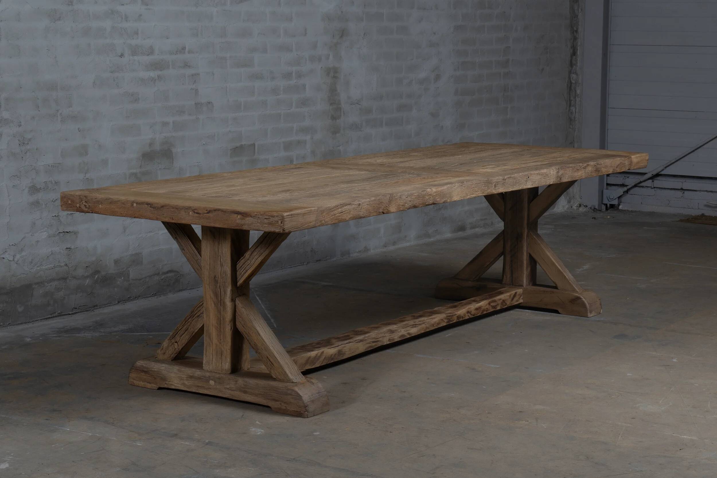 Cross Farm Table – Old Oak 300 cm