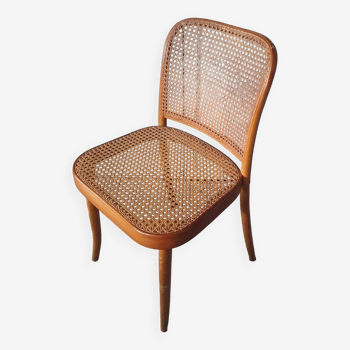 chaise fauteuil vintage en cannage thonet modele 811 design par josef hoffman années 60