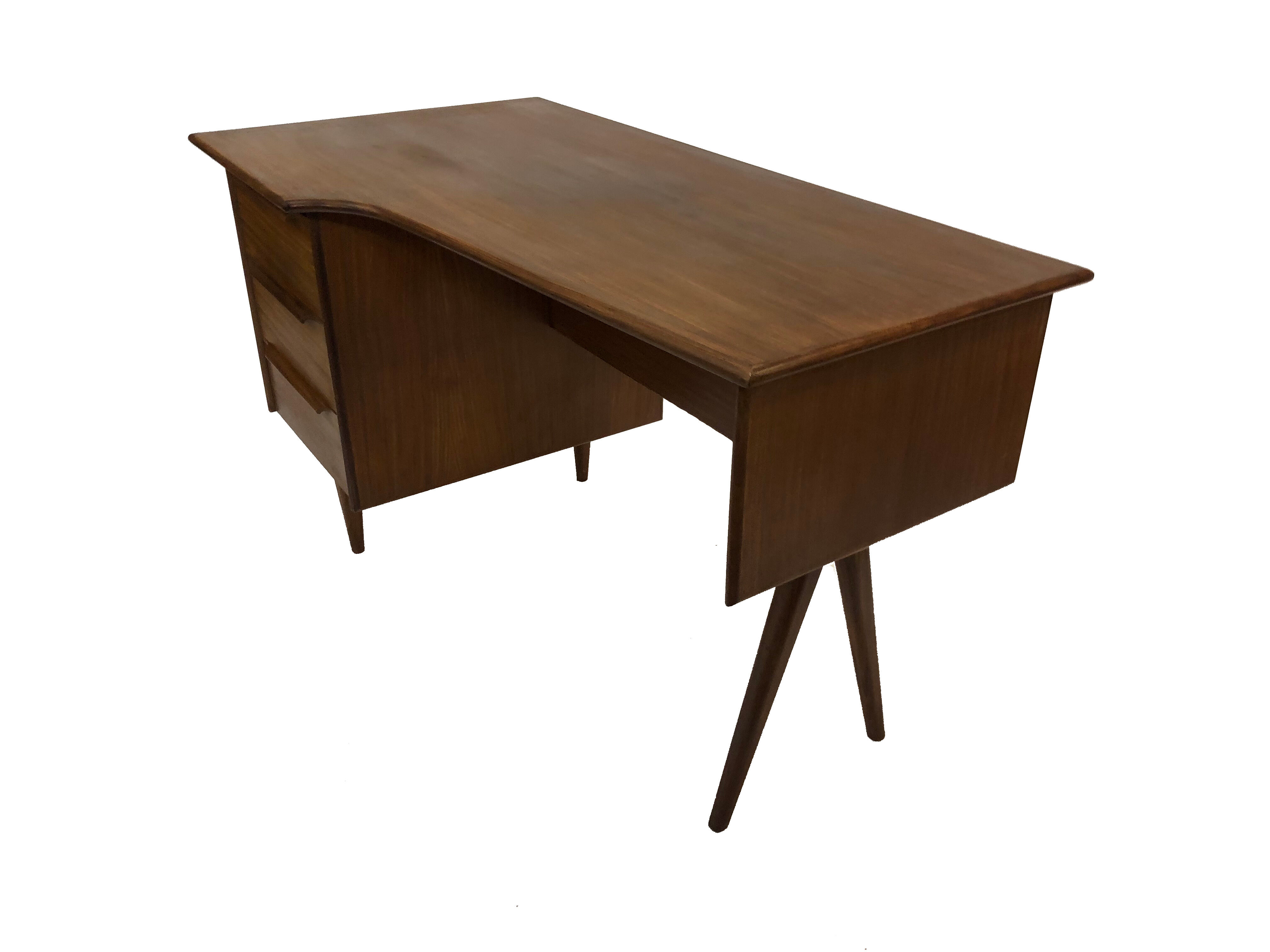 Vintage design desk Mid Century Danish Tijsseling