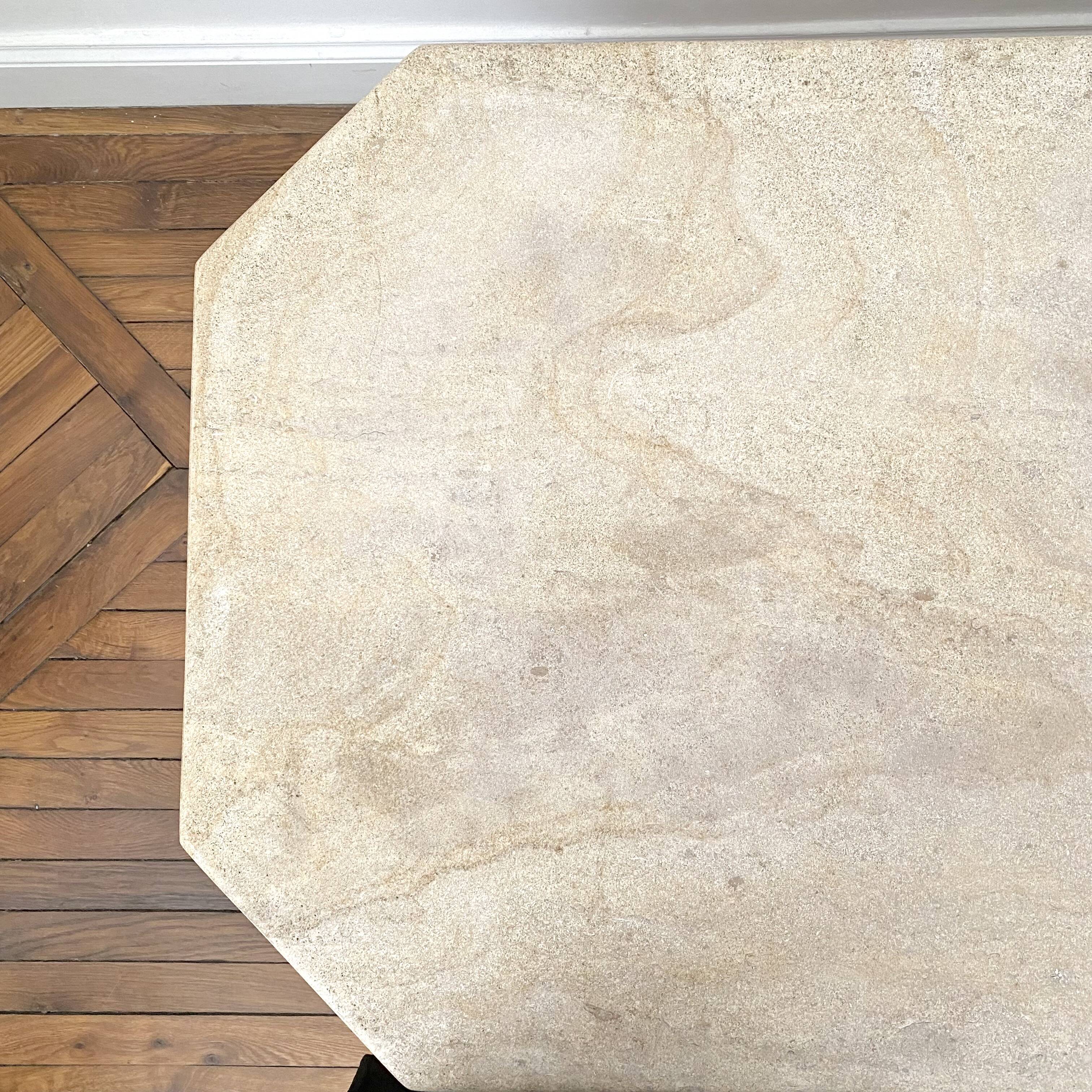 Vintage travertine coffee table