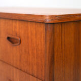 Vintage teak dresser with four drawers