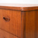 Vintage teak dresser with four drawers