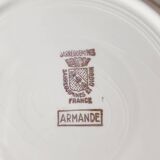 Set of 6 mismatched dessert plates Sarreguemines