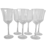 Service of 6 Luminarc water glasses France