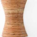 Pair of Organic Rattan Wall Sconces
