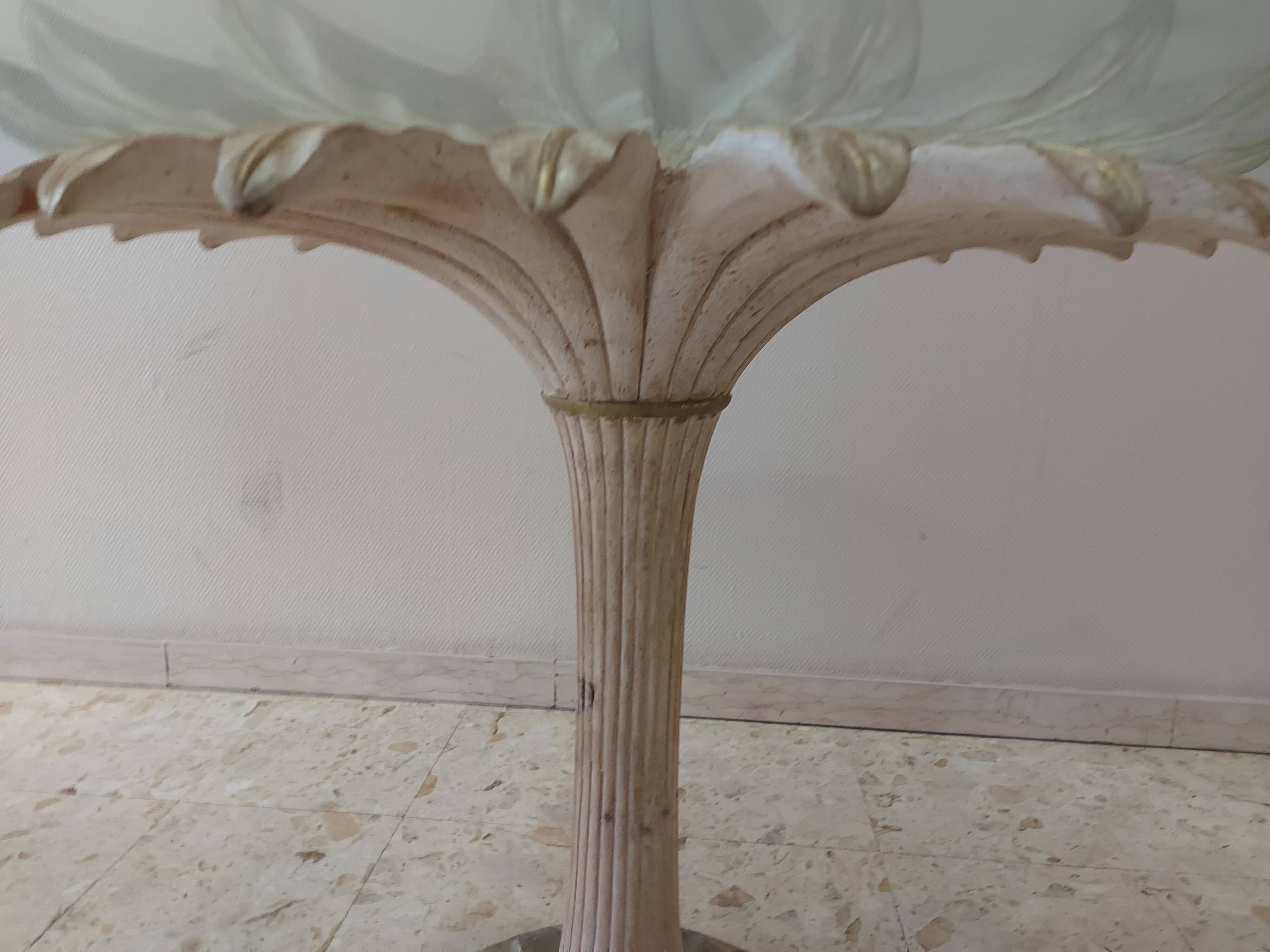 Italian daisy table 60s, 70'S design table Chelini Florence
