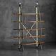 Bakery Display Rack with Iron Frame and Oak Shelves, France, 1920s