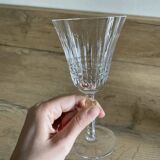 Set of six Bayel crystal stemmed glasses