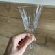 Lot de six verres à pied cristal Bayel