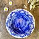 Hand-painted Portuguese ceramic dish, signed, 1993