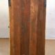 Showcase burmese teak wall shelf with original yellow patina