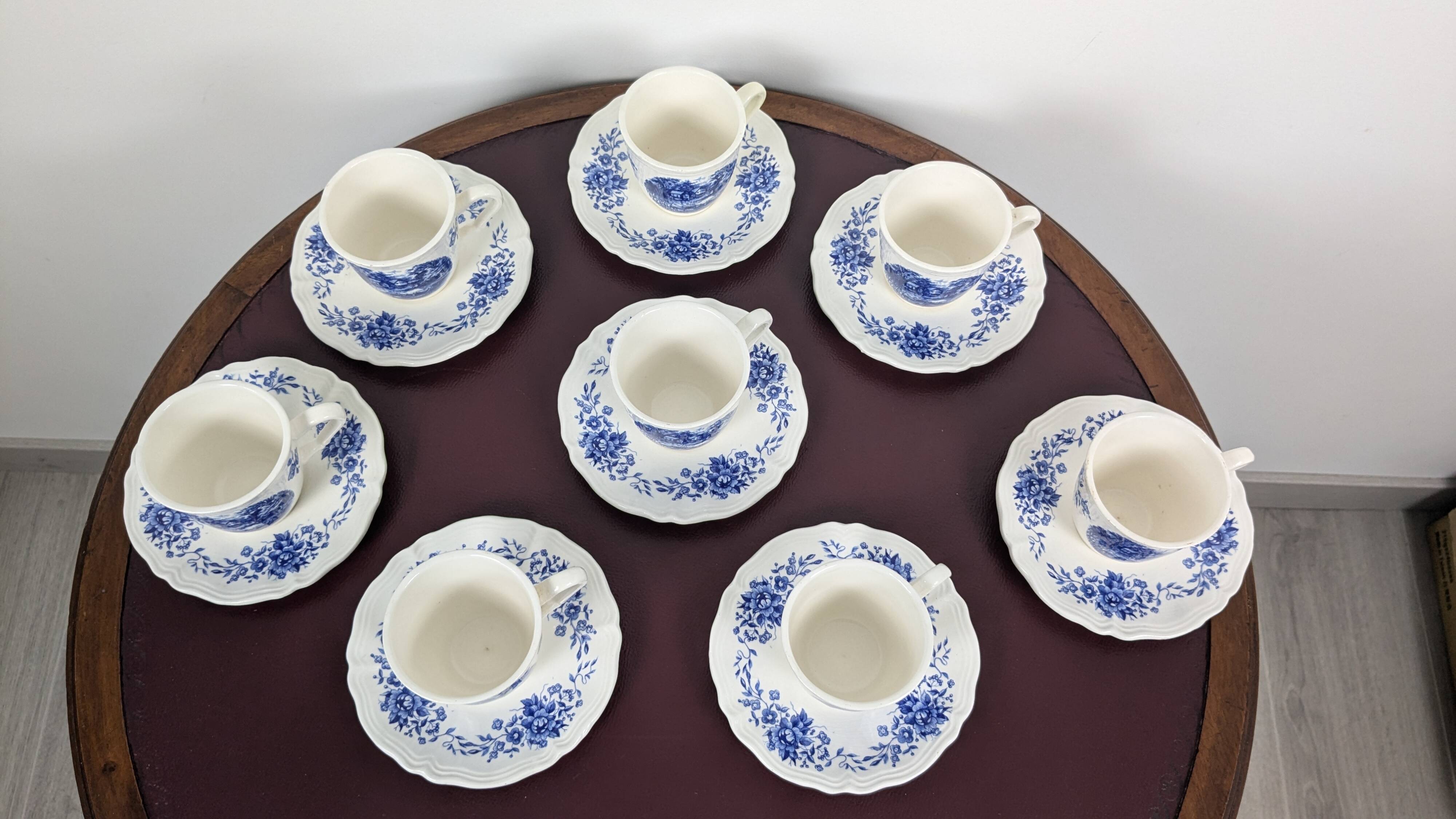 16-piece ceramic coffee set from Sarreguemines