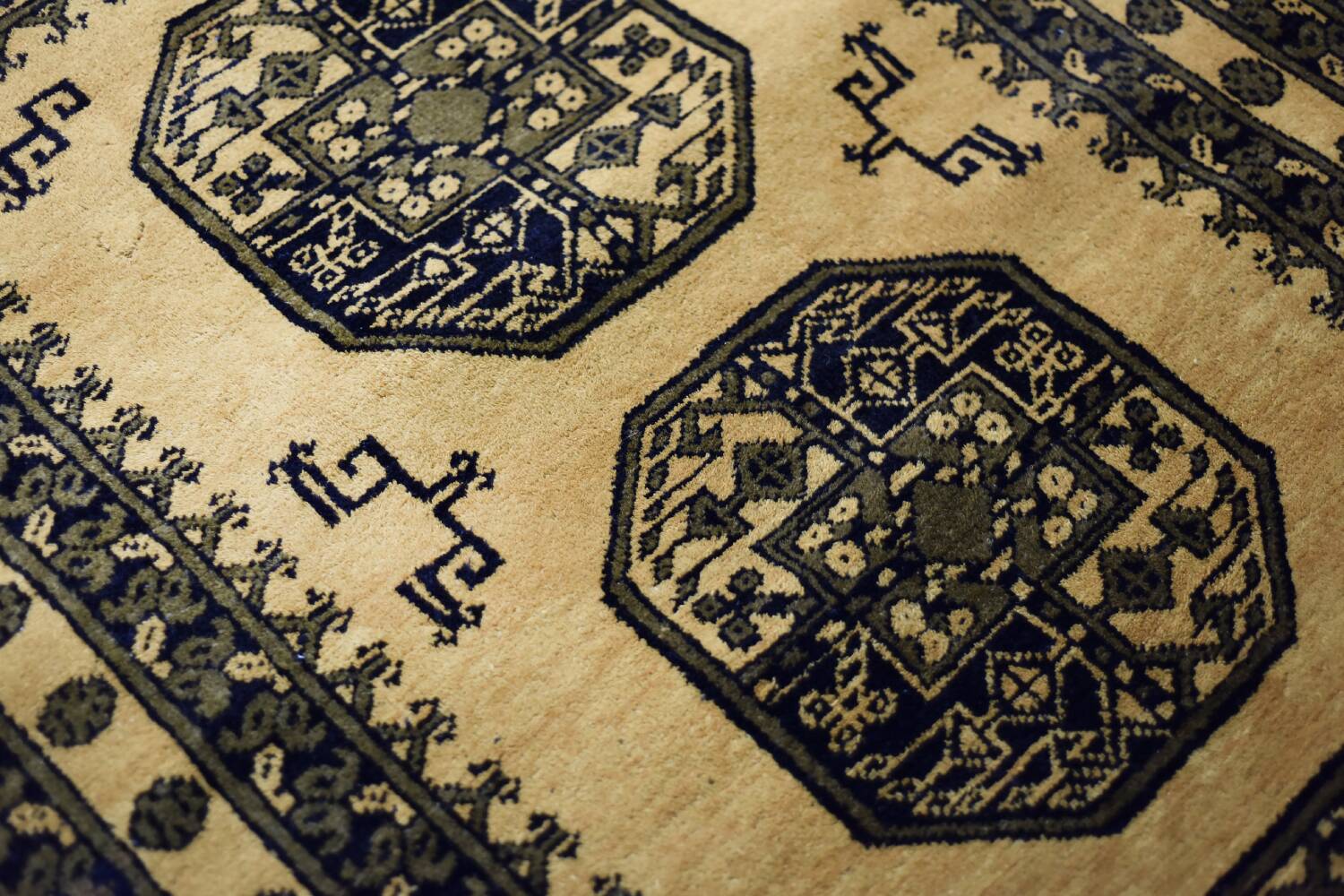 Handwoven Afghan Ersari oriental rug, 1930