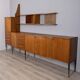 Buffet en teck vintage des années 1960 avec système mural, design italien.