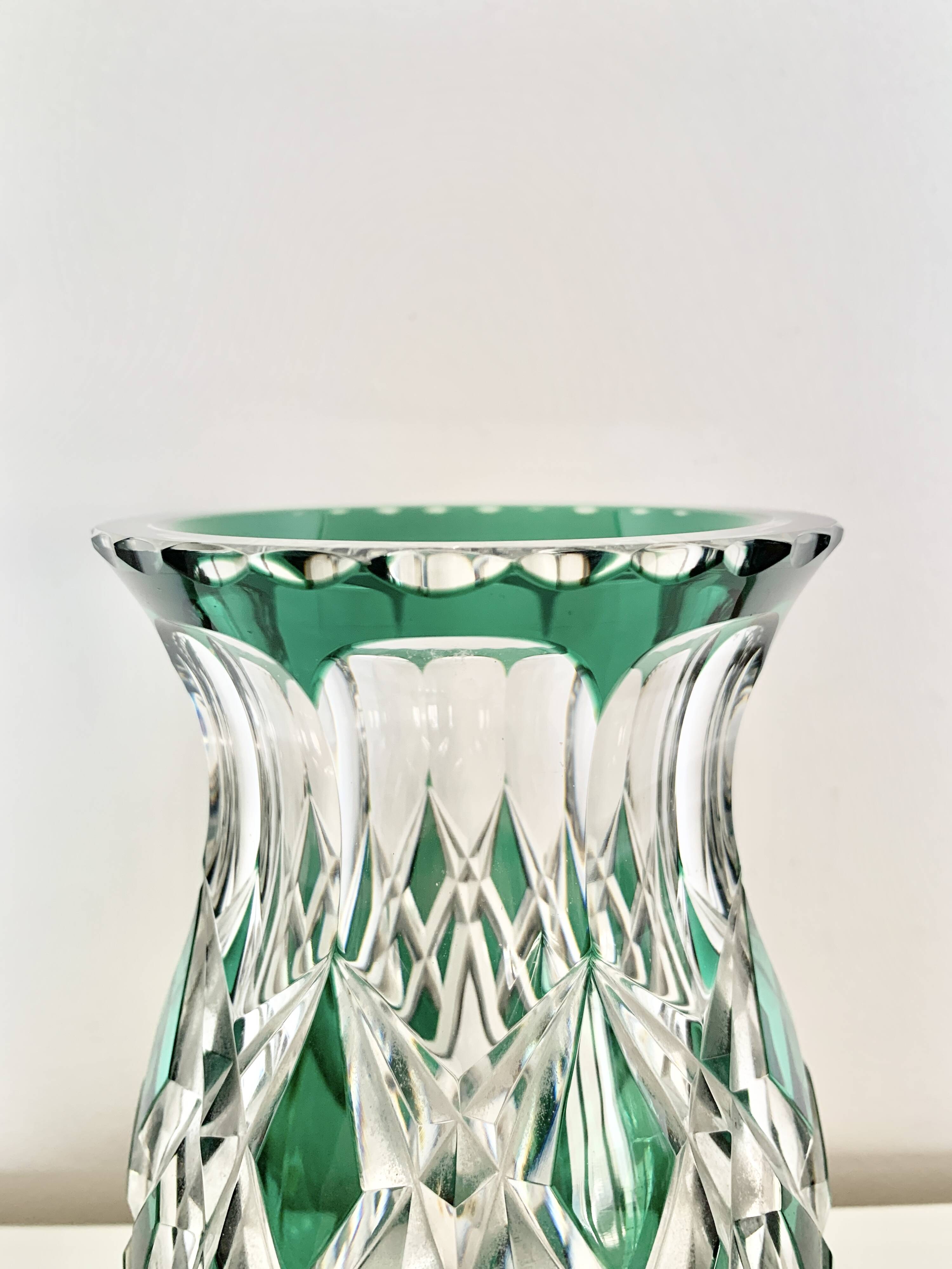 Val Saint-Lambert crystal vase