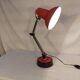Vintage red articulated desk lamp - 70s/80s