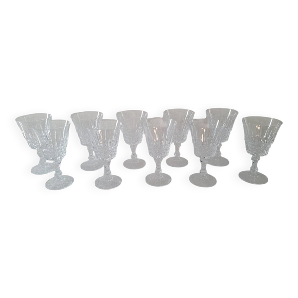 10 verres en cristal, 1950