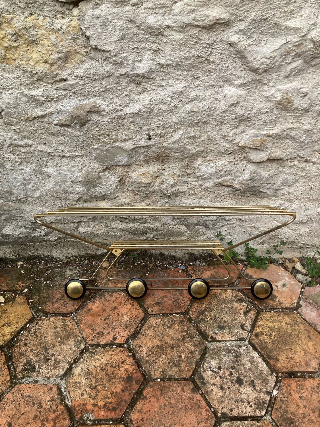 Vintage wall-mounted coat rack