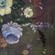 Acrylic painting on canvas, country decoration, bohemian flowers