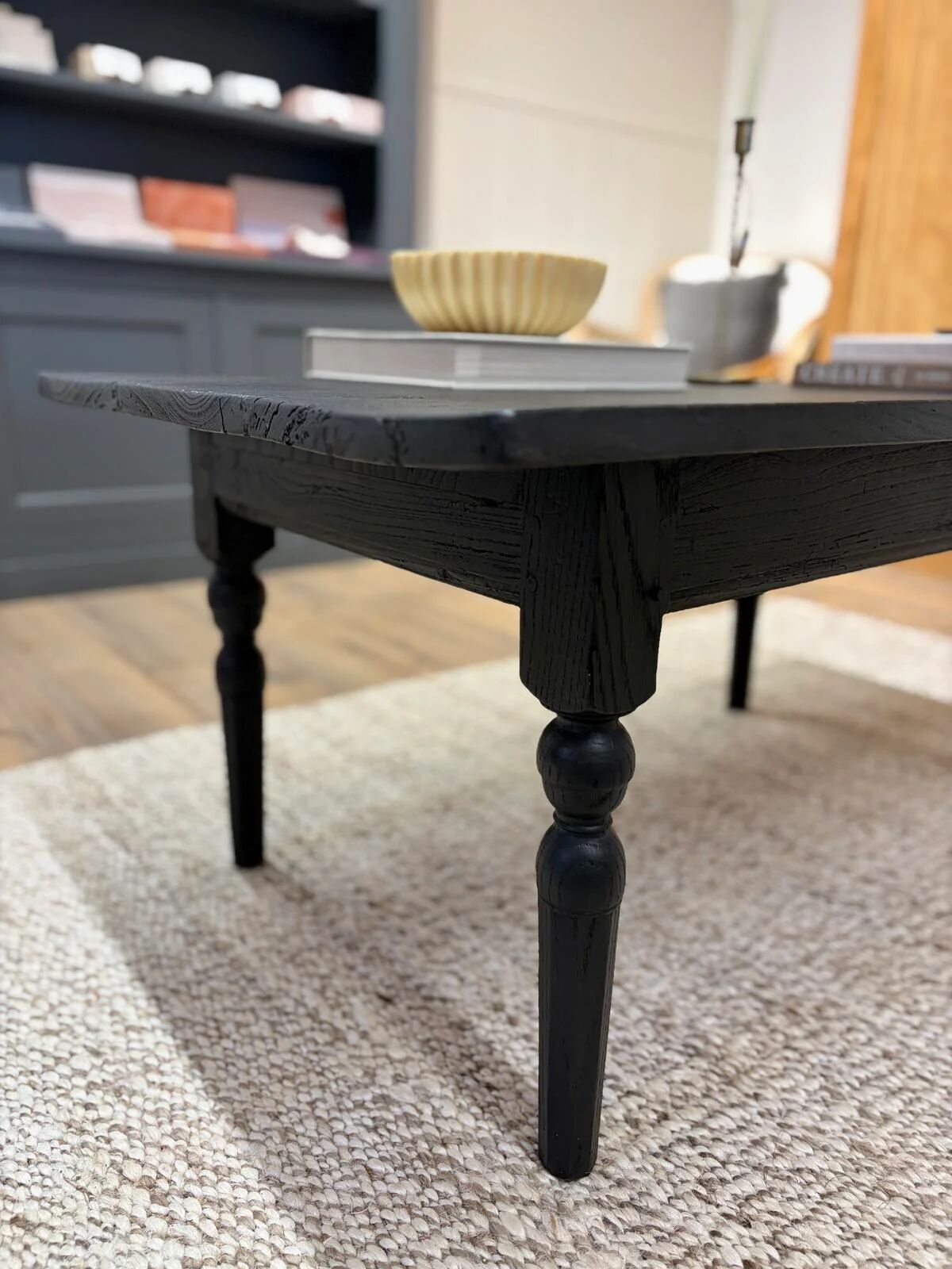 Black elm coffee table