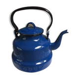 Vintage blue enamelled kettle