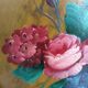 Round tray old flowers