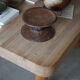 Square coffee table in solid pine with solid legs by Rainer Daumiller, mid-20th century brutalist style.