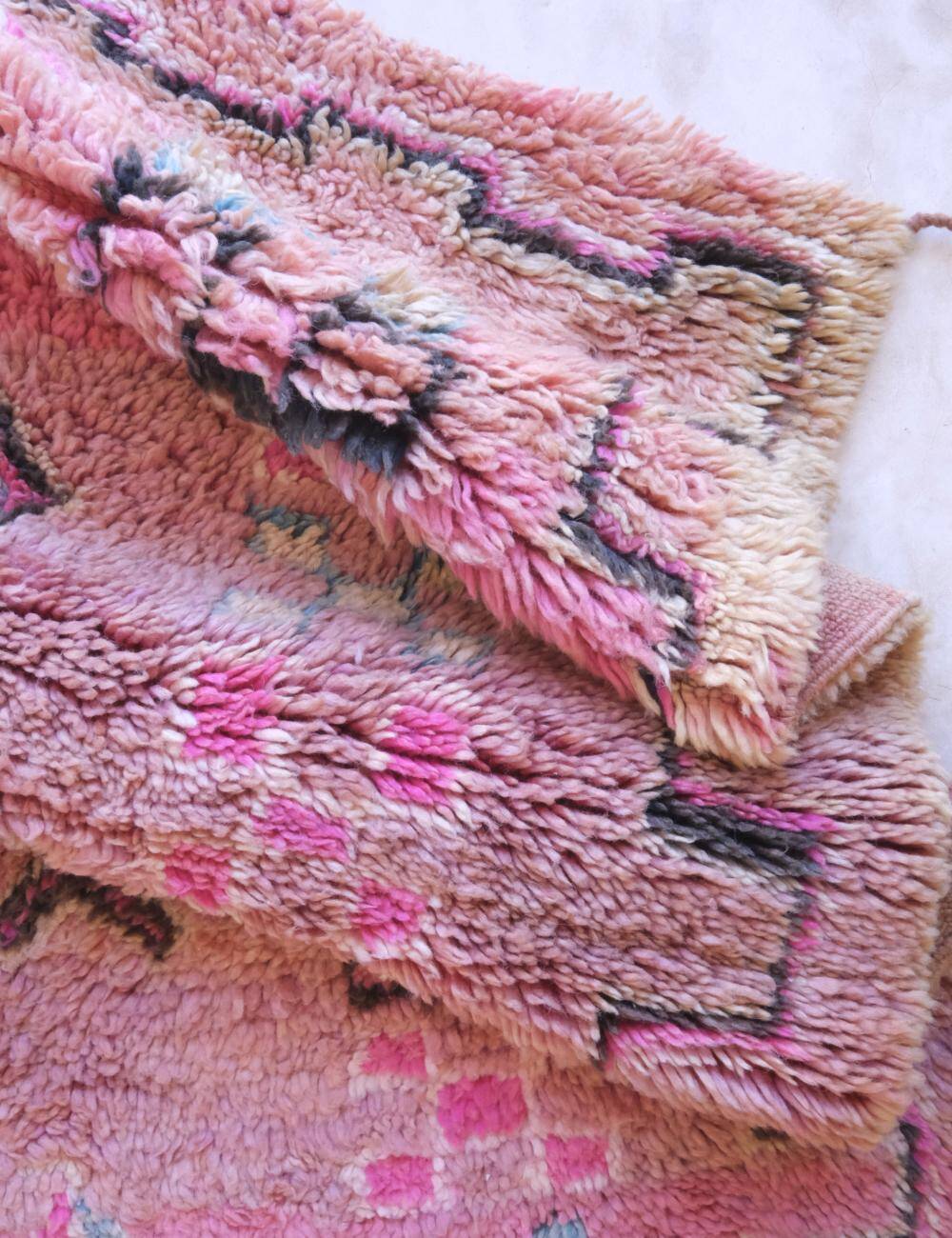 Boujad Vintage Pink Rug - 296 x 213 cm
