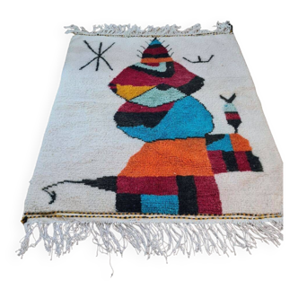 Handmade wool Berber rug 150 x 100 CM