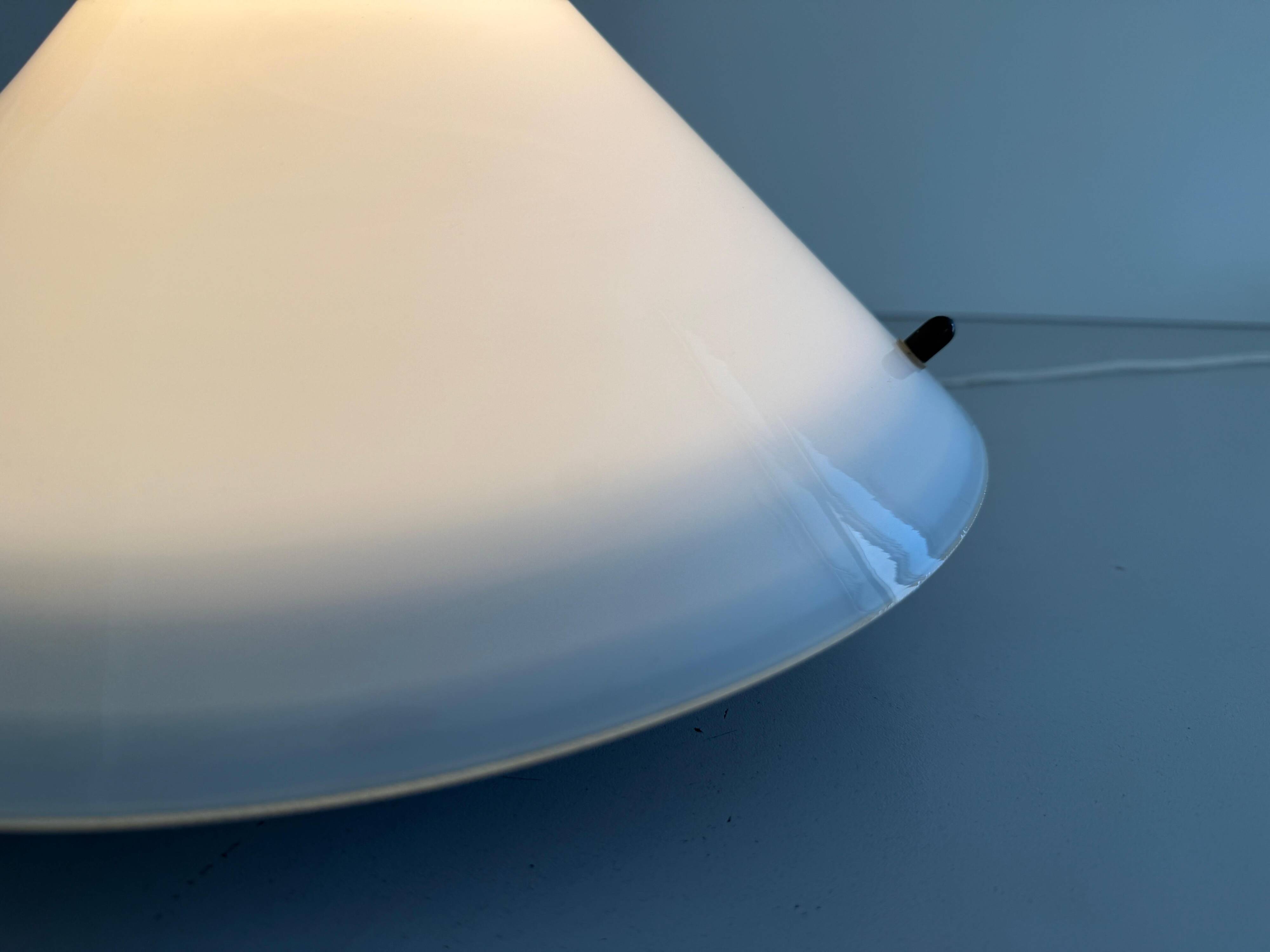Simple opal glass wall light from the mid-century by Lamperti, 1960s, Italy.