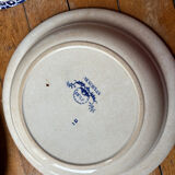 5 large serving plates, French production
