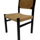 Vintage dining room chairs with papercord seat / 1970 design