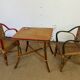 Ensemble table et fauteuils salon en rotin enfants
