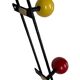 Metal coat rack in the style of Féraud