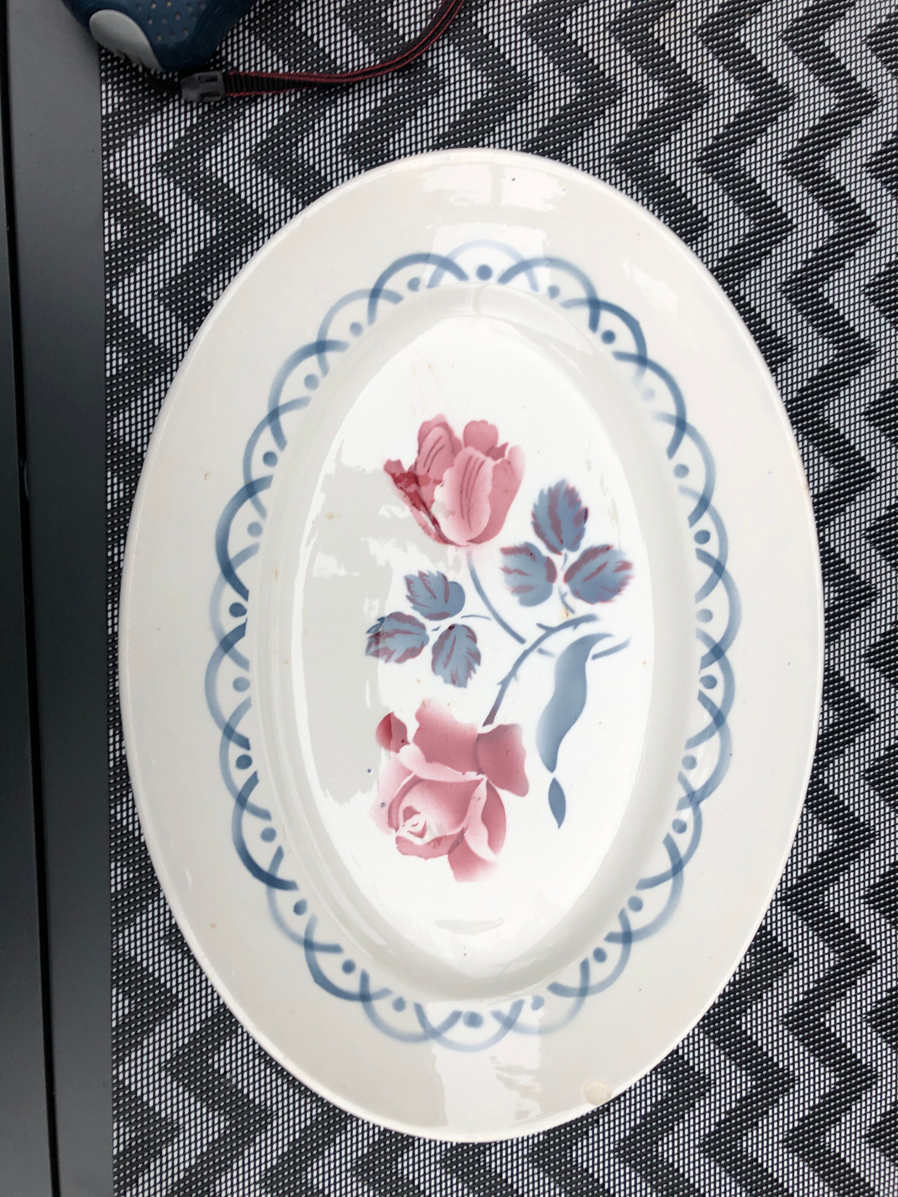 Oval dish sarreguemines digoin