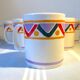Set of 6 mugs vintage Mobil 80s