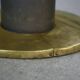 Set of 6 steel and brass stools, 1980s