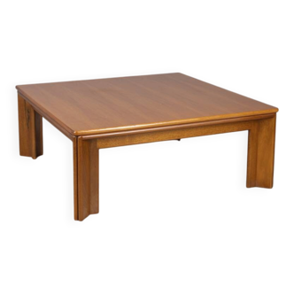 Vintage 1970s "Mou" wooden coffee table designed by Afra & Tobia Scarpa