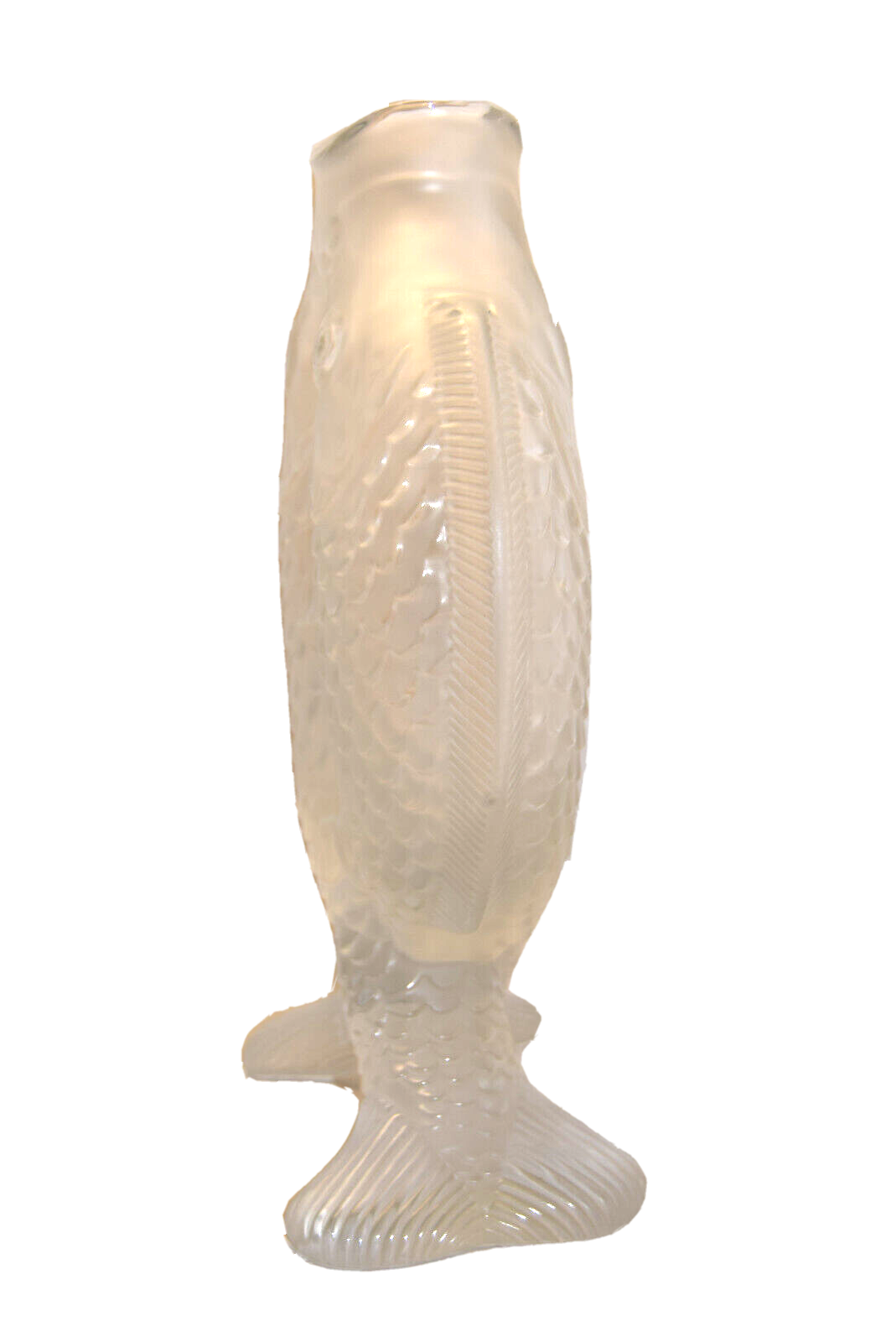 Crystal fish vase by bayel royal crystal of champagne