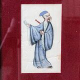 Pair of gouaches on rice paper, Chinese school of the 19th century.