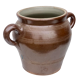 Glazed stoneware jar