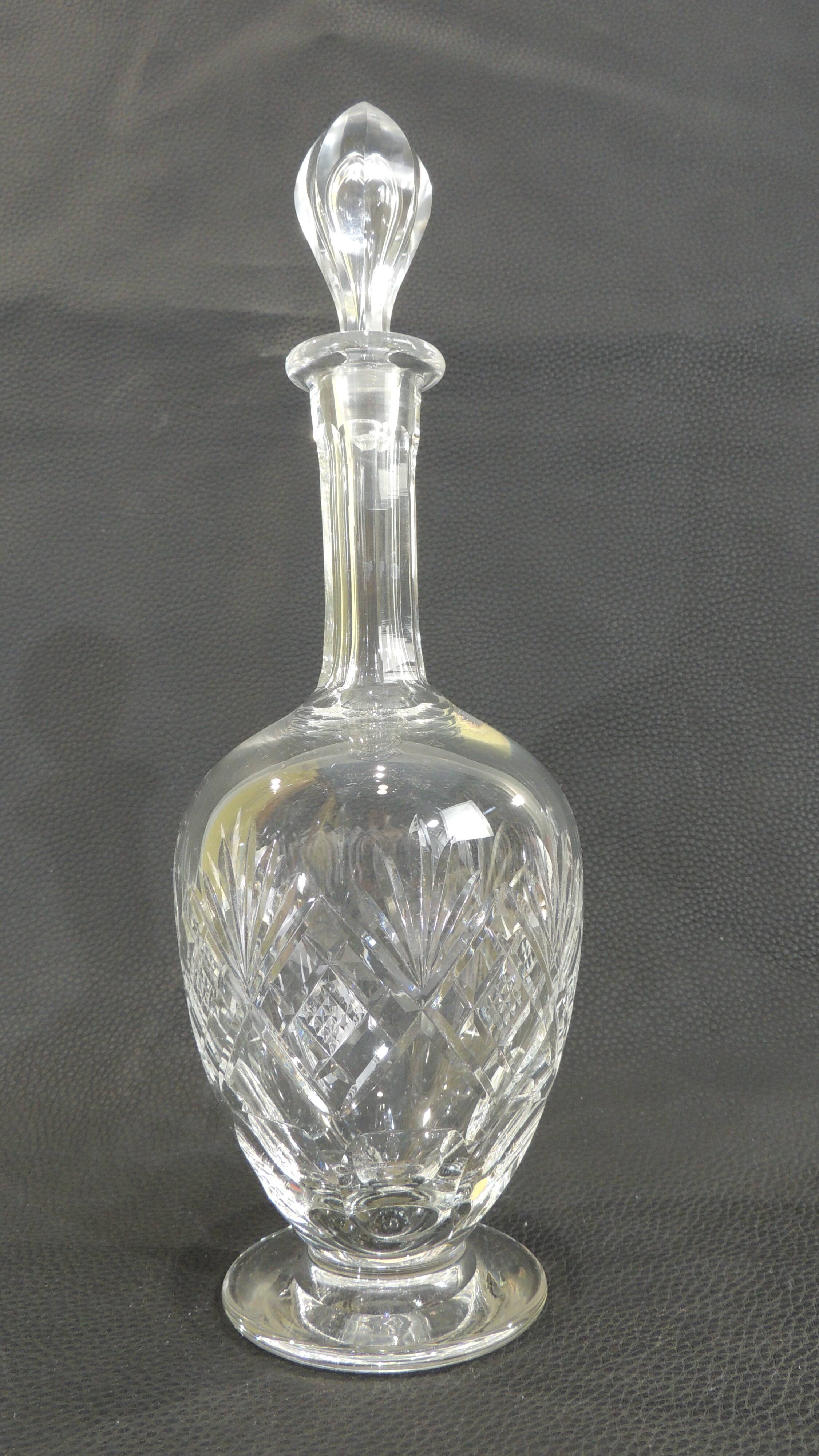 St Louis crystal wine carafe, Massenet model./vintage