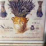 Two botanical paintings, lavender and Mediterranean pines