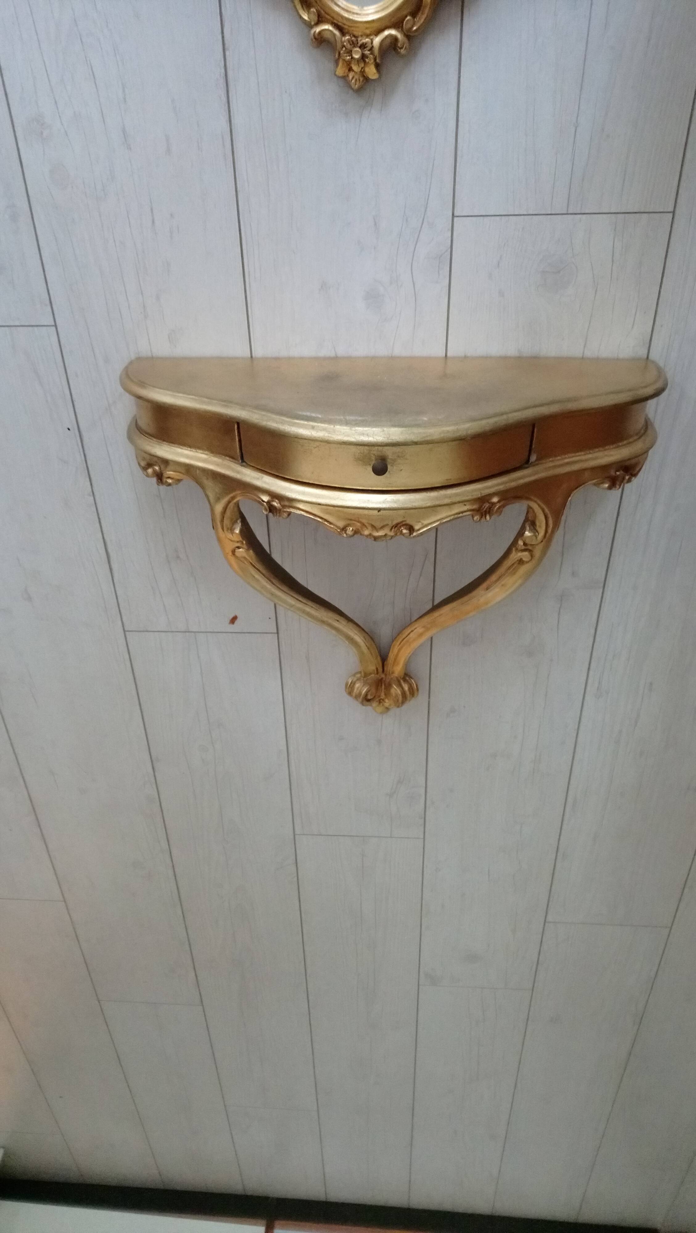 Console et miroir de chambre