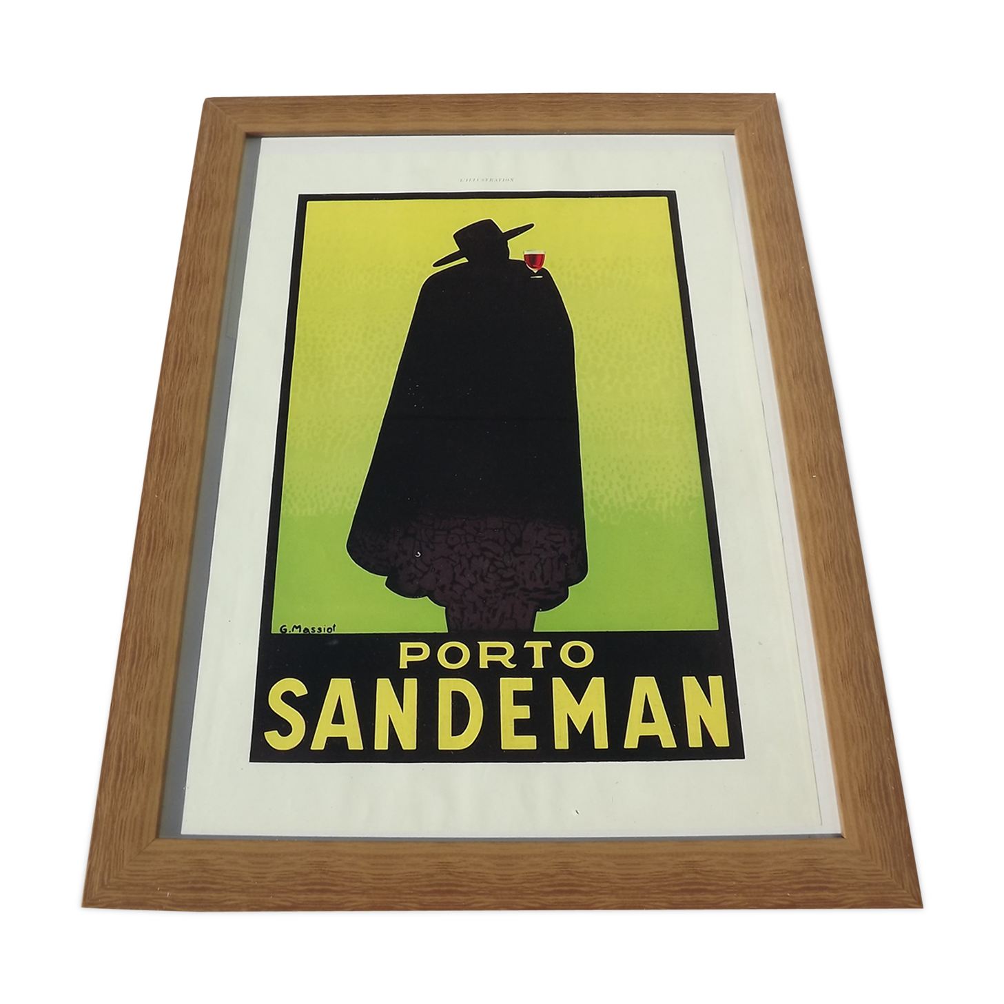 Affiche pub papier Porto Sandeman 1929