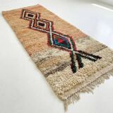 Moroccan Boujad hallway rug beige 75 x 280 cm
